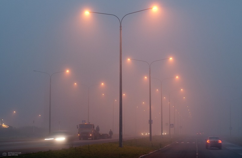 В Оренбуржье сегодня туман